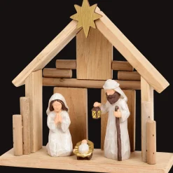 Action Absolu Chic houten kerststal