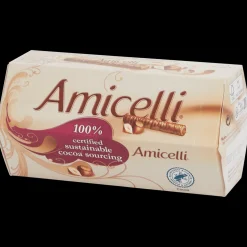 Amicelli chocolade-hazelnoot wafelrolletjes