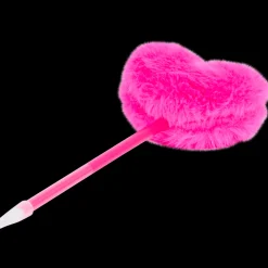 Action Balpen met fluffy hartje