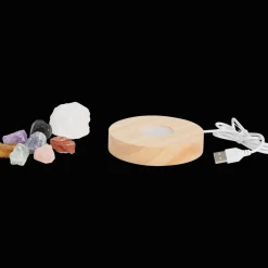 Action Deluxa chakralamp met 8 kristallen