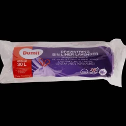 Dumil trekband vuilniszakken Lavendel
