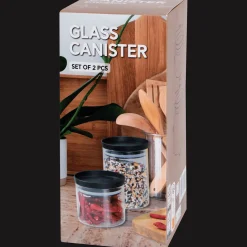 Action Glazen voorraadpottenset