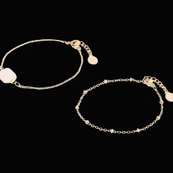 Action Gold plated armbandjes met edelsteen