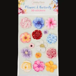 Action Hobby Flora vlinder- en bloemenstickers
