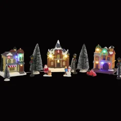 Action Kerstdorp met verlichting