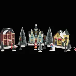 Action Kerstdorp met verlichting