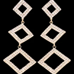 Action Oorbellen met glittersteentjes