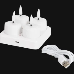 Action Oplaadbare theelichten wit