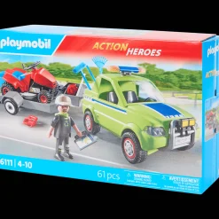 Playmobil Action Heroes voertuig groenbeheer met grasmaaier
