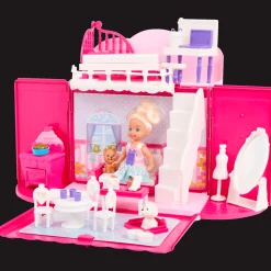 Action Pop met opvouwbaar poppenhuis