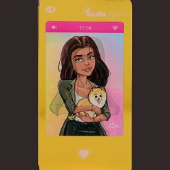 Action Selfie Girls smartphone notitieblokje