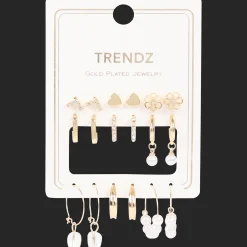 Action Trendz vergulde oorbellenset