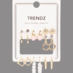 Action Trendz vergulde oorbellenset