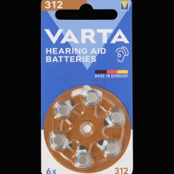 Varta hoortoestelbatterijen 312