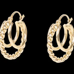 Action Vergulde oorbellen