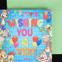 Action Verjaardagskaart met licht en geluid