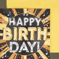 Action Verjaardagskaart met licht en geluid