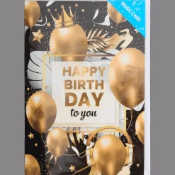 Action Wenskaart met muziek