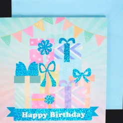 Action Wenskaart met muziek en licht